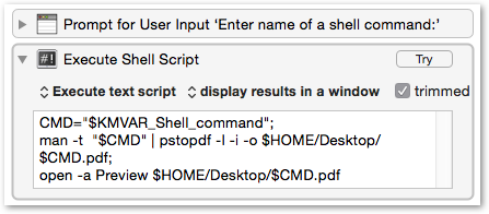 Generate A Pdf Copy Of The Man Page For A Shell Command Macro Library Keyboard Maestro Discourse
