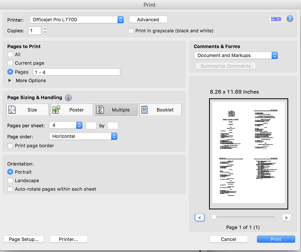 How Do I Print Multiple PDF Pages on One Physical Page? Questions