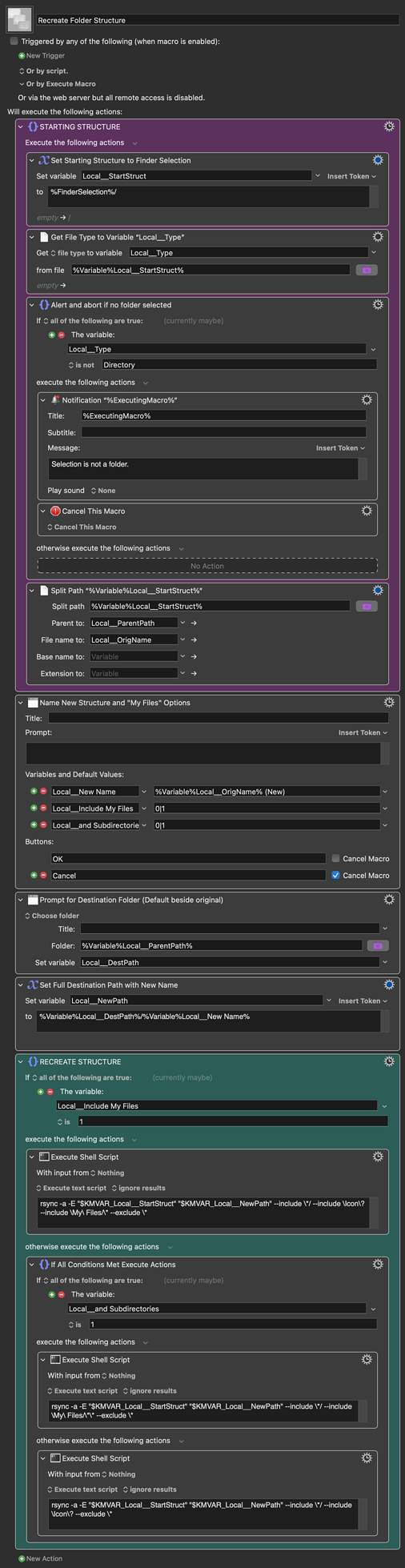 Keyboard Maestro Export