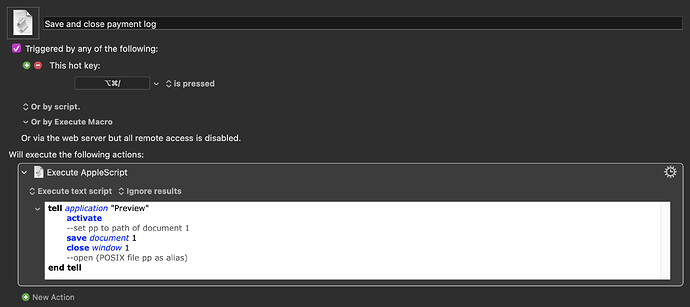Keyboard Maestro Export