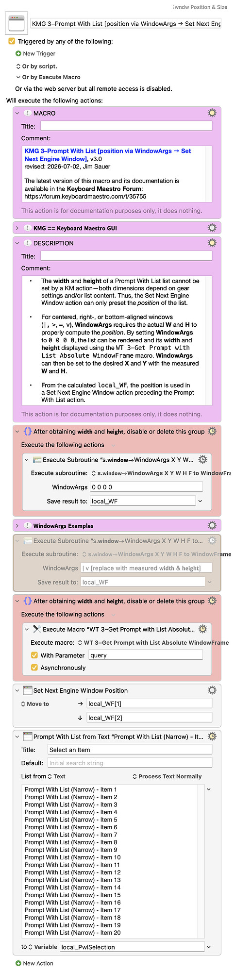Keyboard Maestro Export