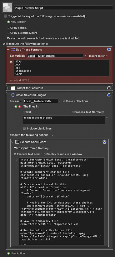 Keyboard Maestro Export