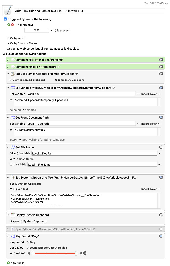 Keyboard Maestro Export