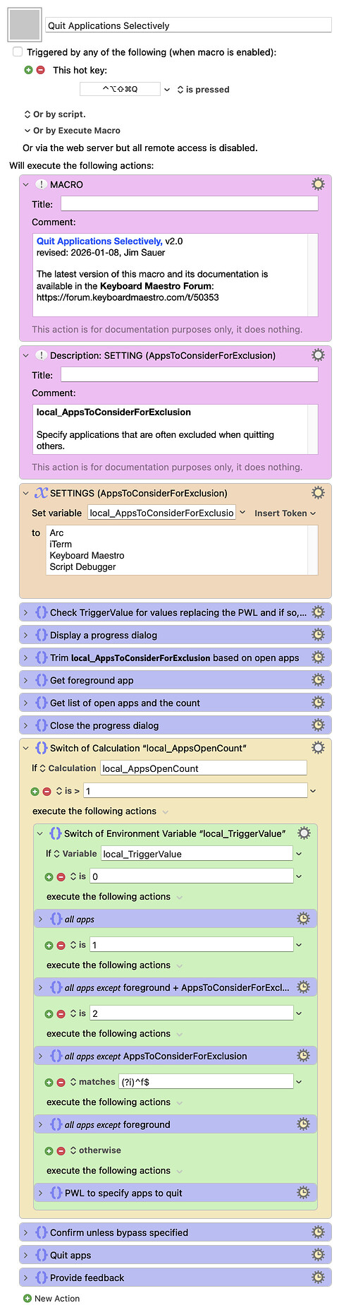 Keyboard Maestro Export