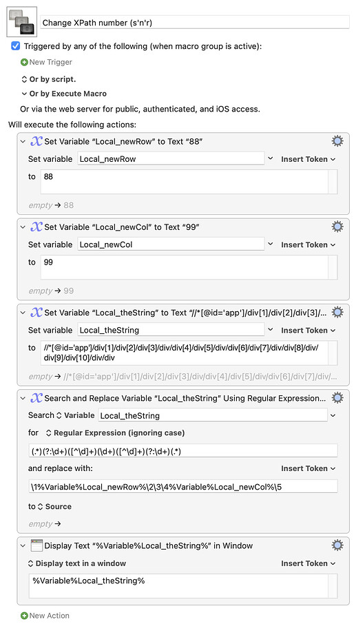 Change XPath number (s'n'r)