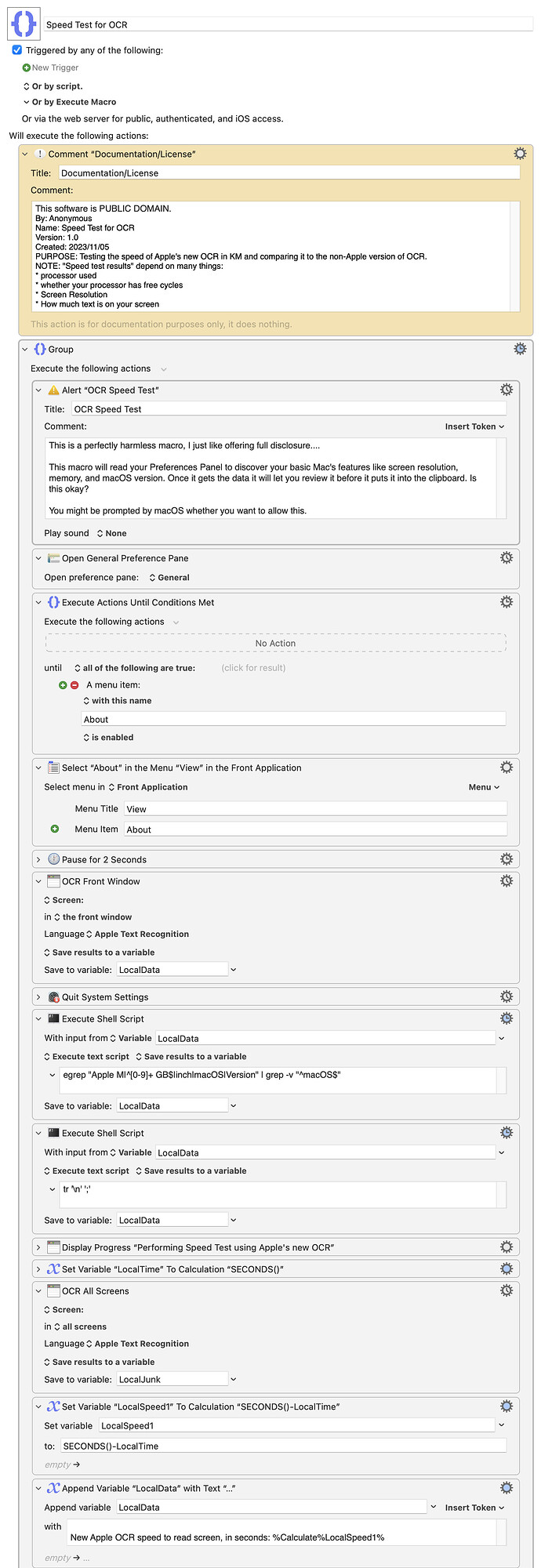 Keyboard Maestro Export