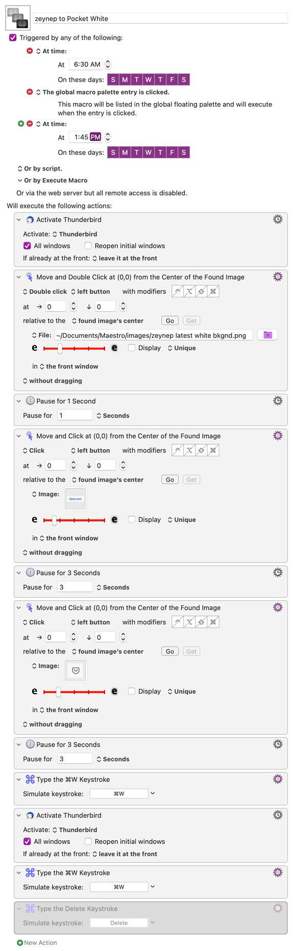 Keyboard Maestro Export