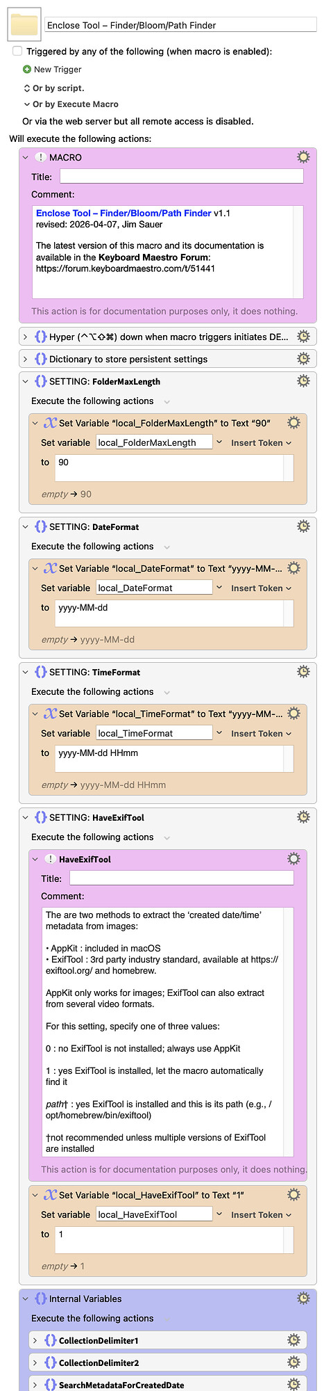 Keyboard Maestro Export