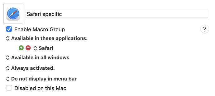 Safari specific folder