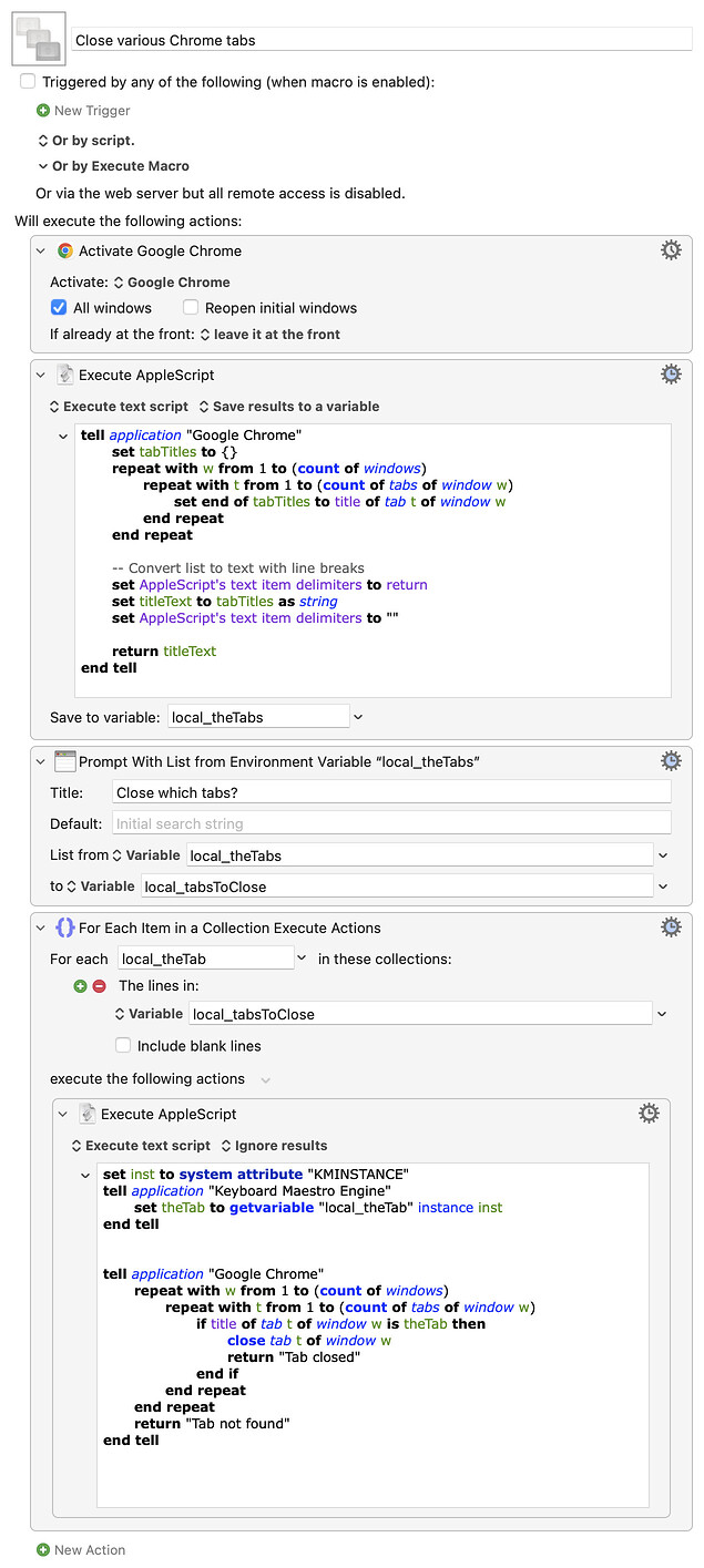 Keyboard Maestro Export