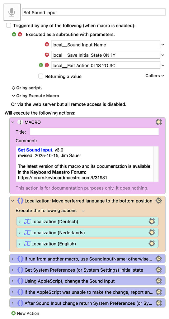 MACRO: Set Sound Input, v3.0 - Macro Library - Keyboard Maestro Discourse