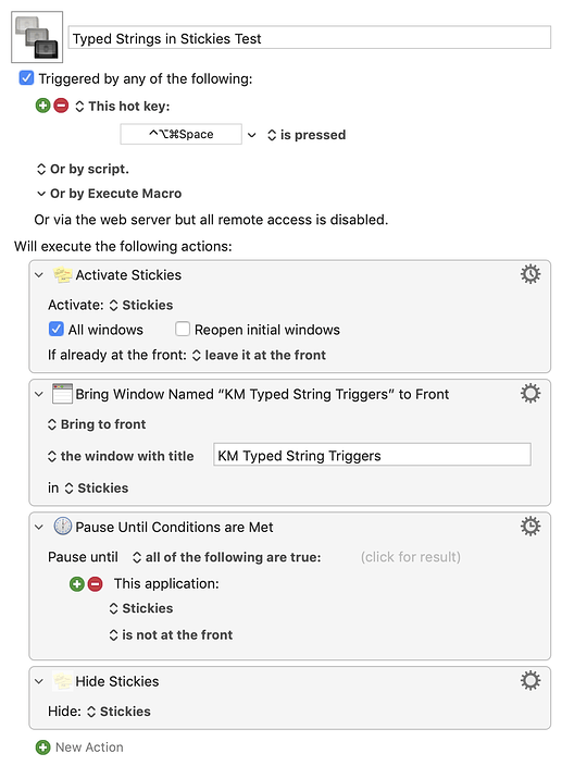 Typed Strings in Stickies Test