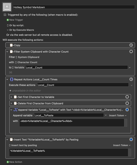 Keyboard Maestro Export