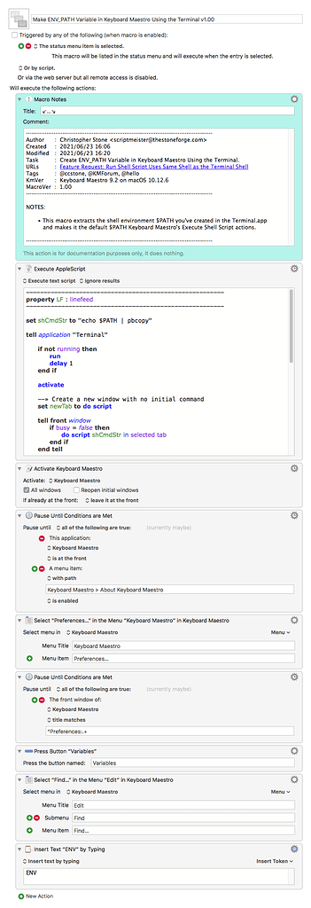 Replicate $PATH From Your Terminal.app Environment to Keyboard Maestro ...