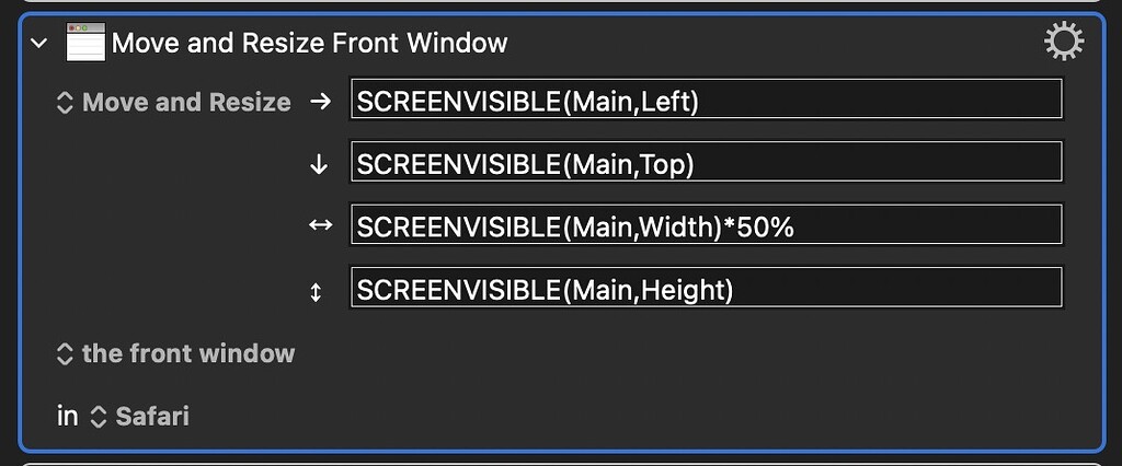 Move and resize action resizes but does not move window - Questions ...