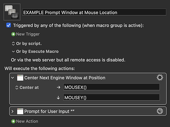 EXAMPLE Prompt Window at Mouse Location