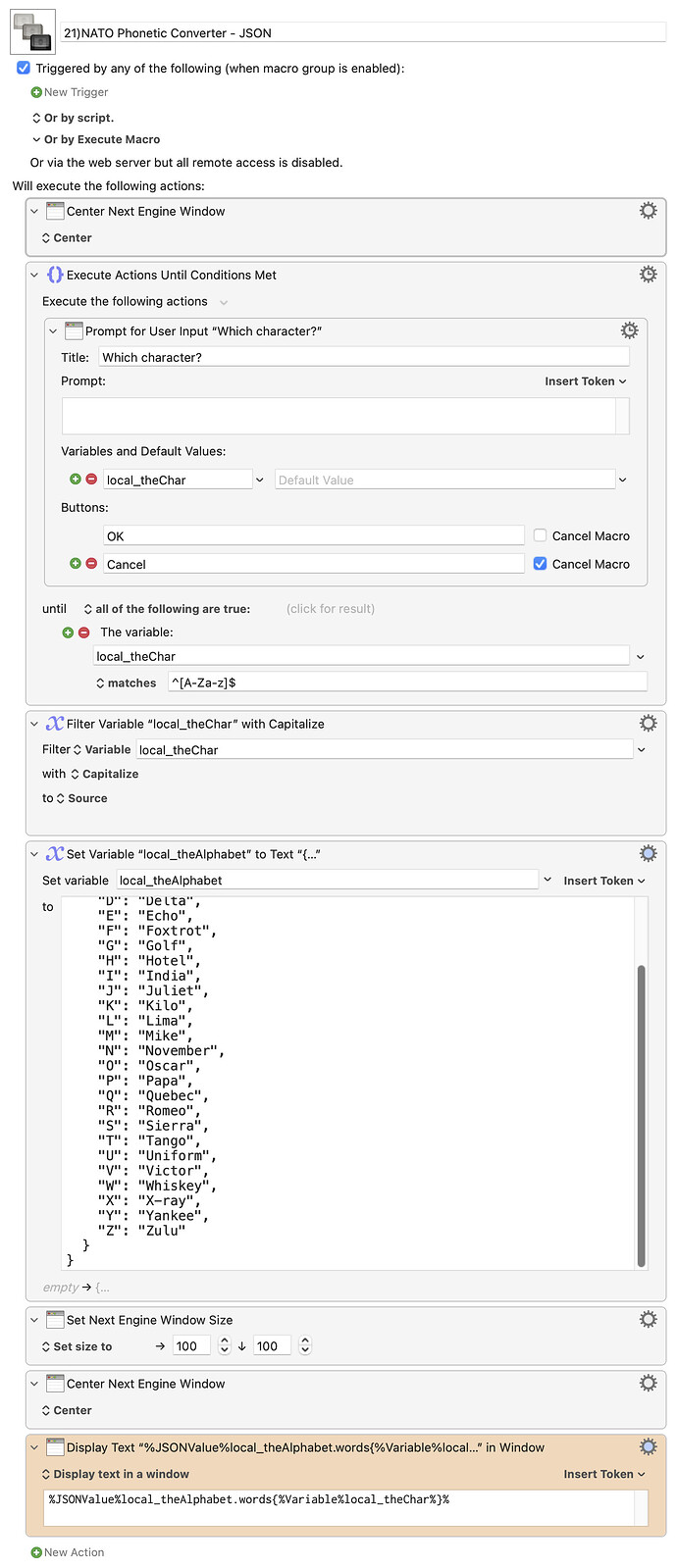 Keyboard Maestro Export