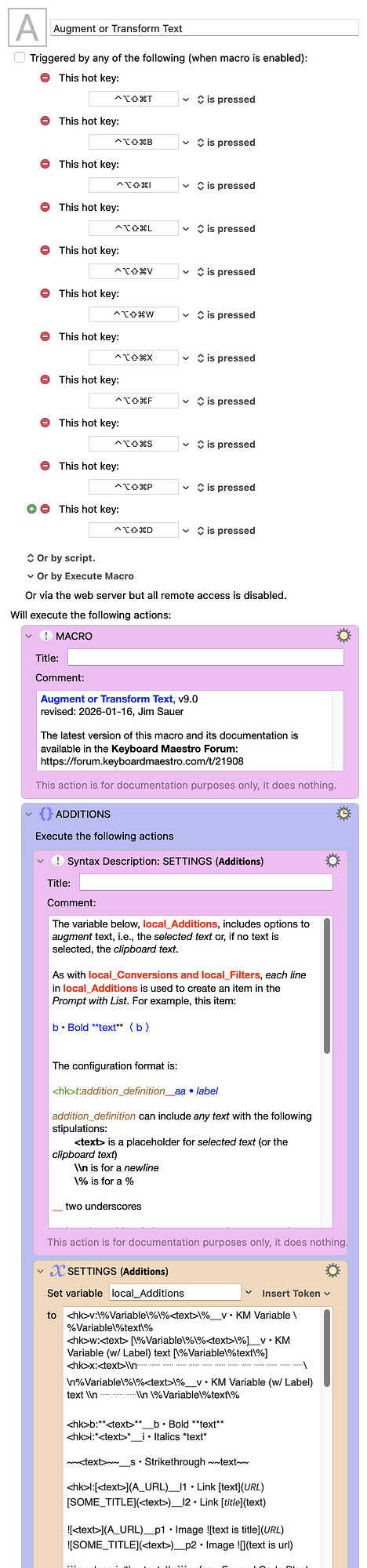 Keyboard Maestro Export