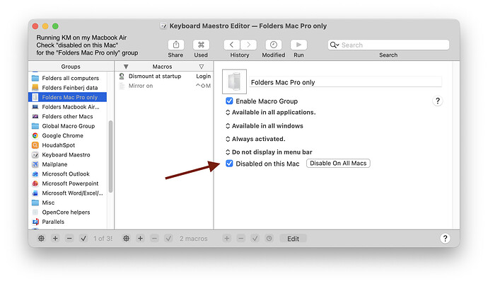 KM - Air - Pro disabled
