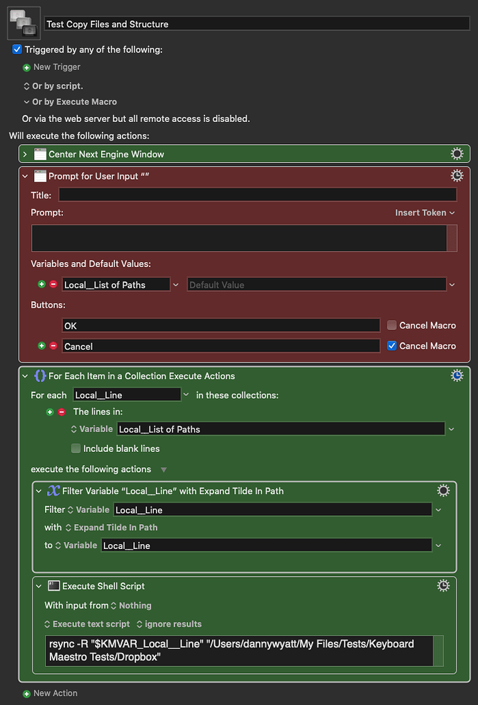 Keyboard Maestro Export