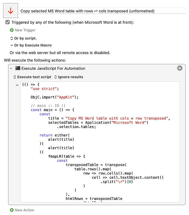 Keyboard Maestro Export