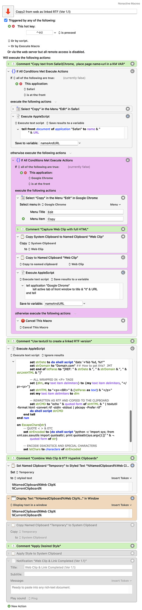 Keyboard Maestro Export