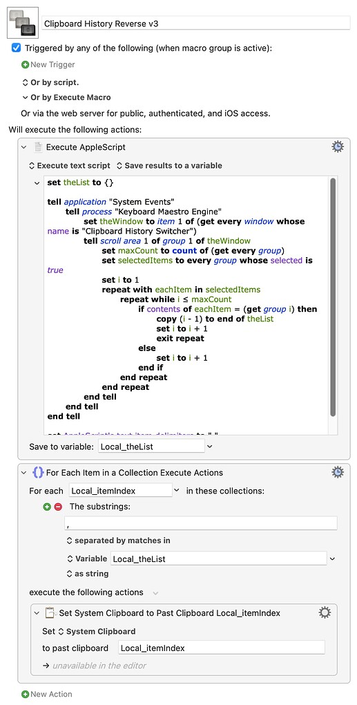 Clipboard History Reverse v3