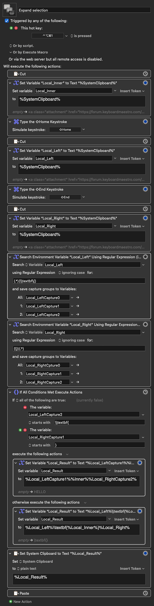 Keyboard Maestro Export