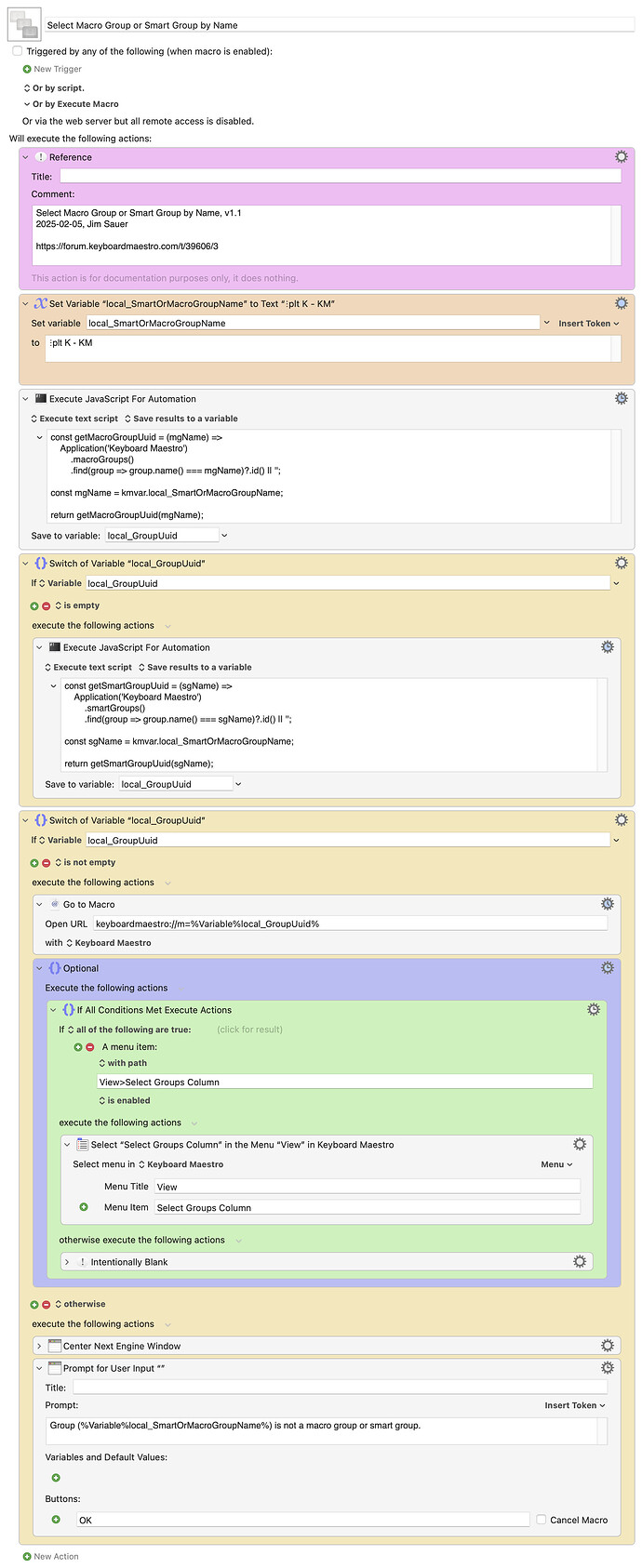 Keyboard Maestro Export