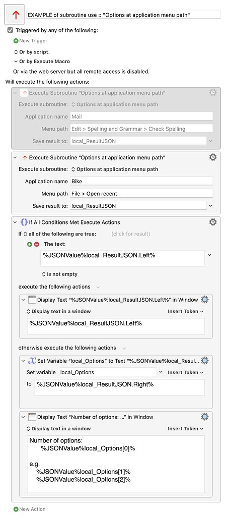 Application menu options at given menu path (subroutine) - Macro ...