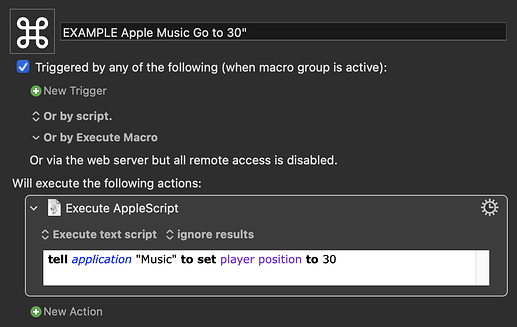 EXAMPLE Apple Music Go to 30"