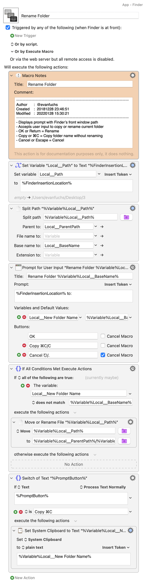 Keyboard Maestro Export