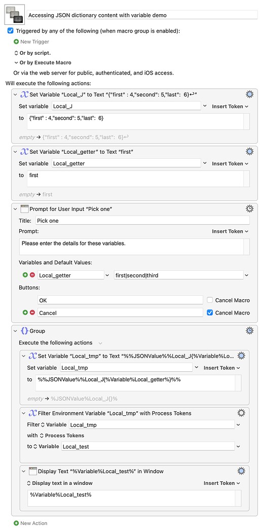 Accessing JSON dictionary content with variable demo.kmmacros