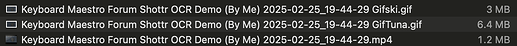 Keyboard Maestro Forum Gifski Filesize Comparison 2025-02-25
