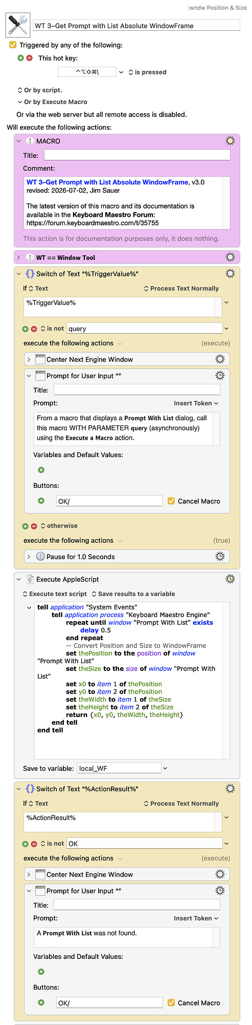 Keyboard Maestro Export