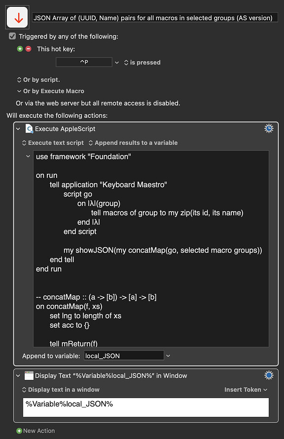Keyboard Maestro Export