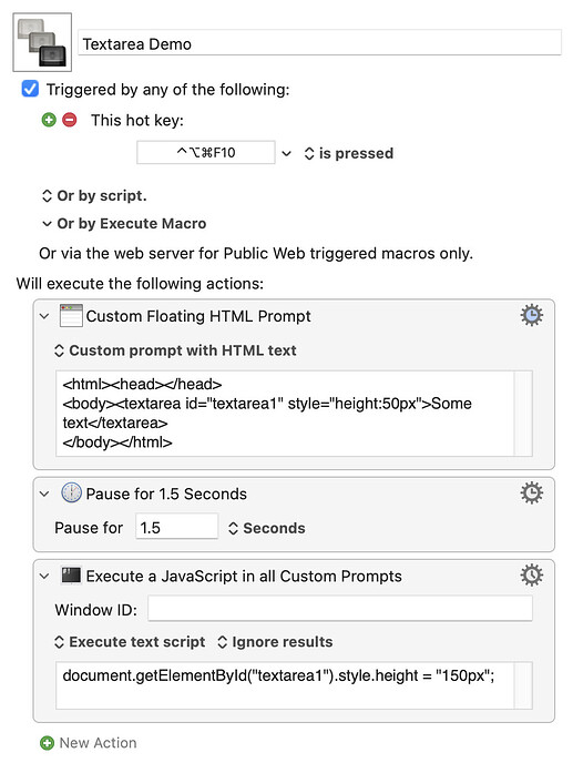 Textarea Demo.kmmacros