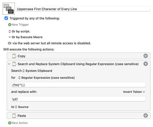 Uppercase First Character of Every Line