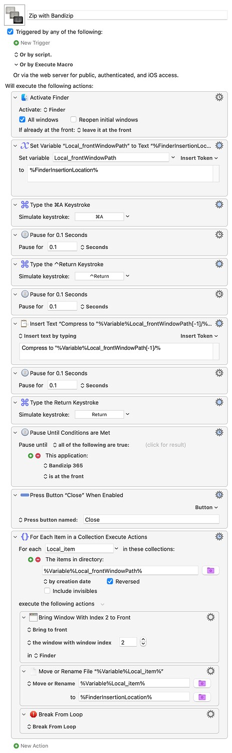 Zip with Bandizip.kmmacros
