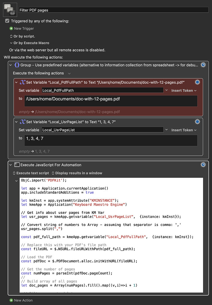 Keyboard Maestro Export