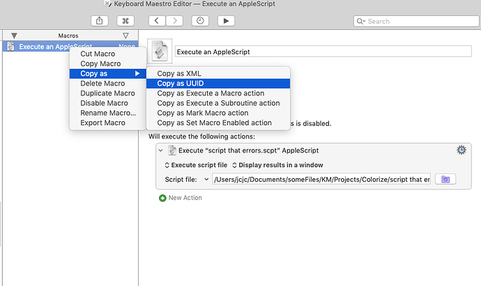 copy uid of macro