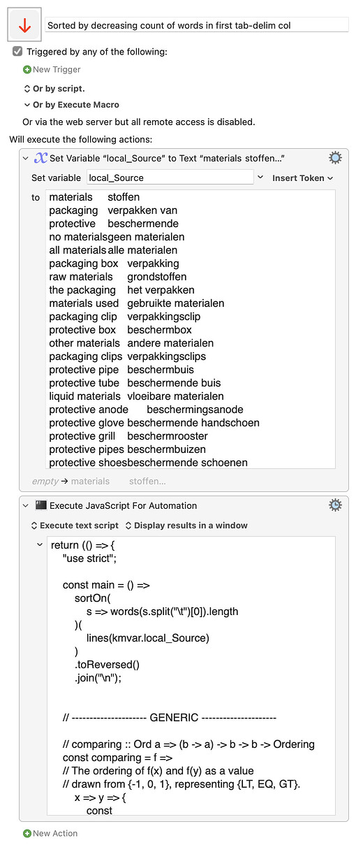 Keyboard Maestro Export