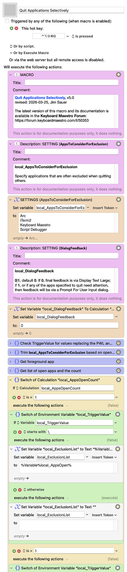 Keyboard Maestro Export