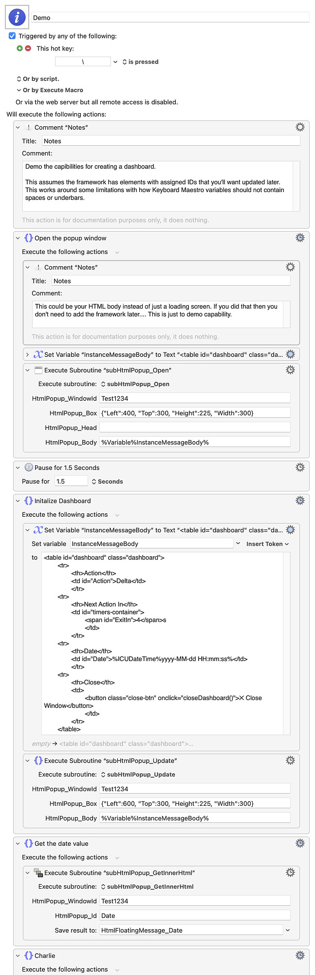 Keyboard Maestro Export