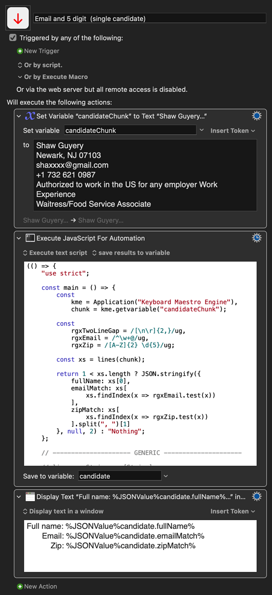 Keyboard Maestro Export
