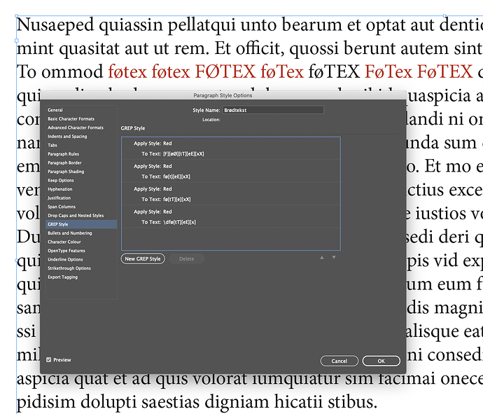 InDesign-*føTEX wrong red.indd @ 271% GPU Preview 2021-04-23 at 11.01.43