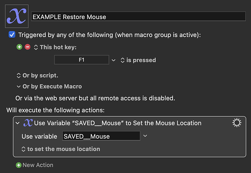 EXAMPLE Restore Mouse