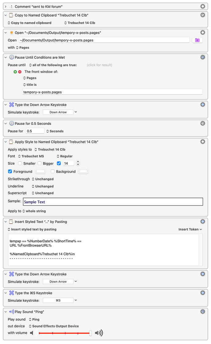 Keyboard Maestro Export