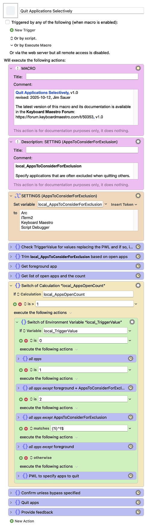 Keyboard Maestro Export