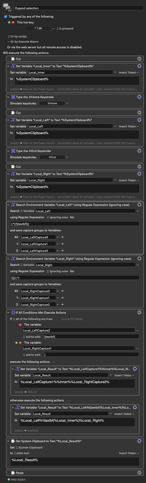 Keyboard Maestro Export